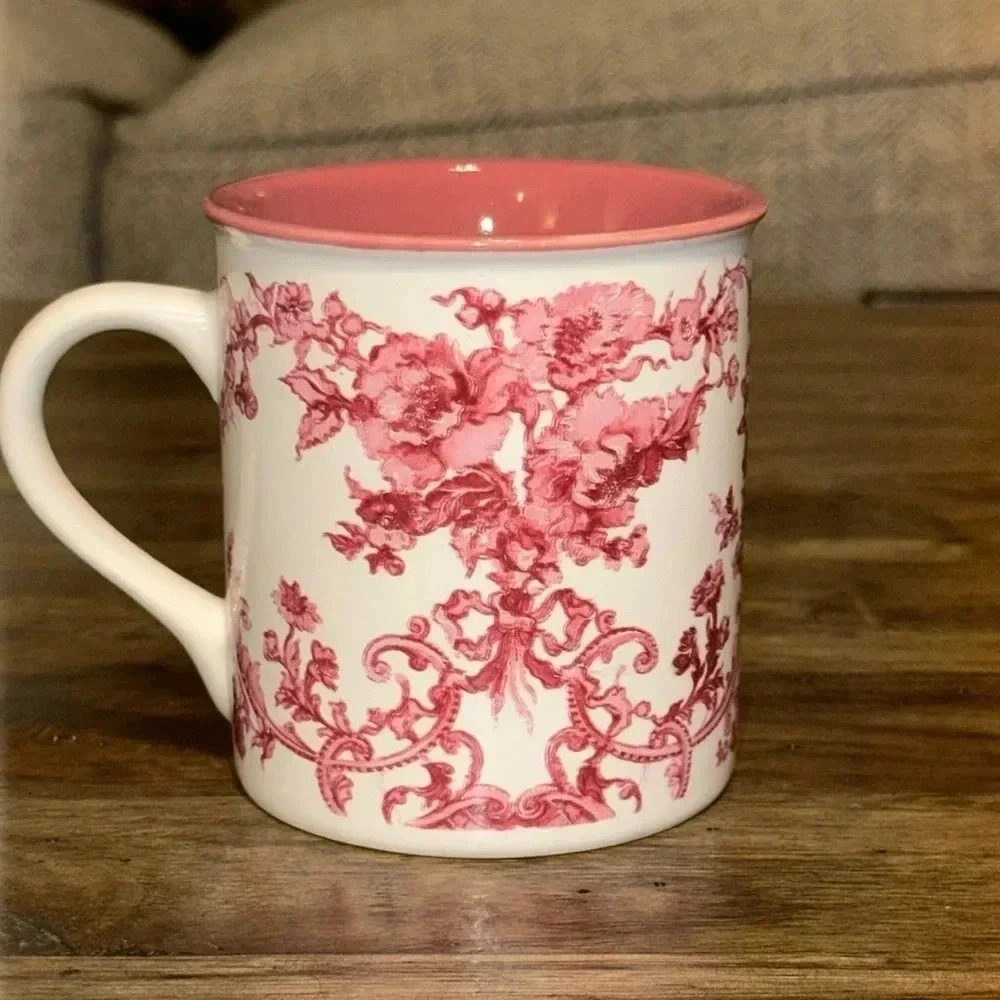 Vintage Fleurs de Regence 1989 potoourri press korea vintage 80s mauve mug cup